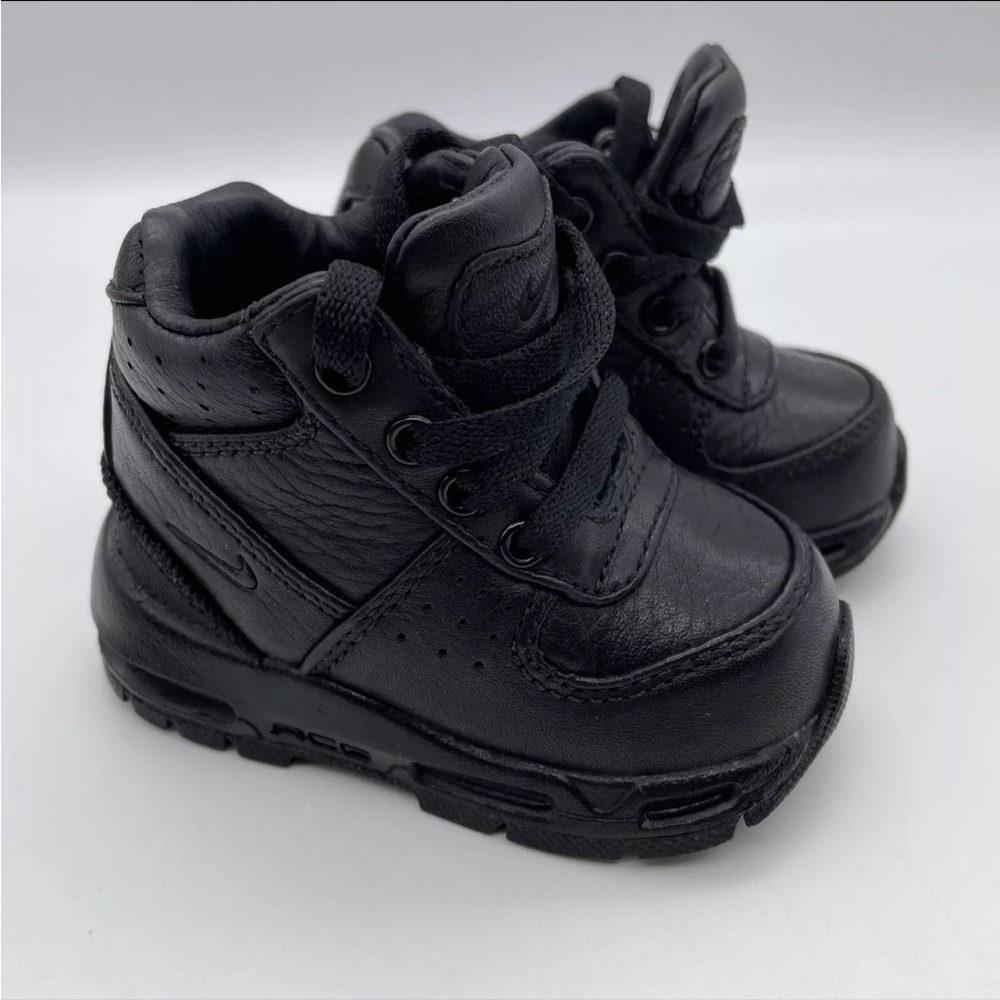 Nike Air Max Black Goadome (TD) Baby/Toddlers ACG Leather Snow Boots | NEW/NWT🖤 - Picture 2 of 14